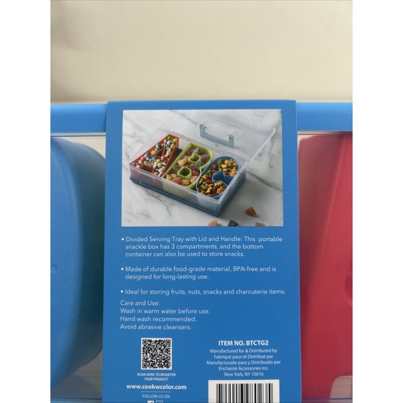 CWC Cook With Color ABC Perfect On The Go Snack Box NEW - Picture 4 of 6